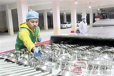 重邮大四学生王琪瑜和同学自制的洗碗机。 重庆晨报记者 许恢毅 摄